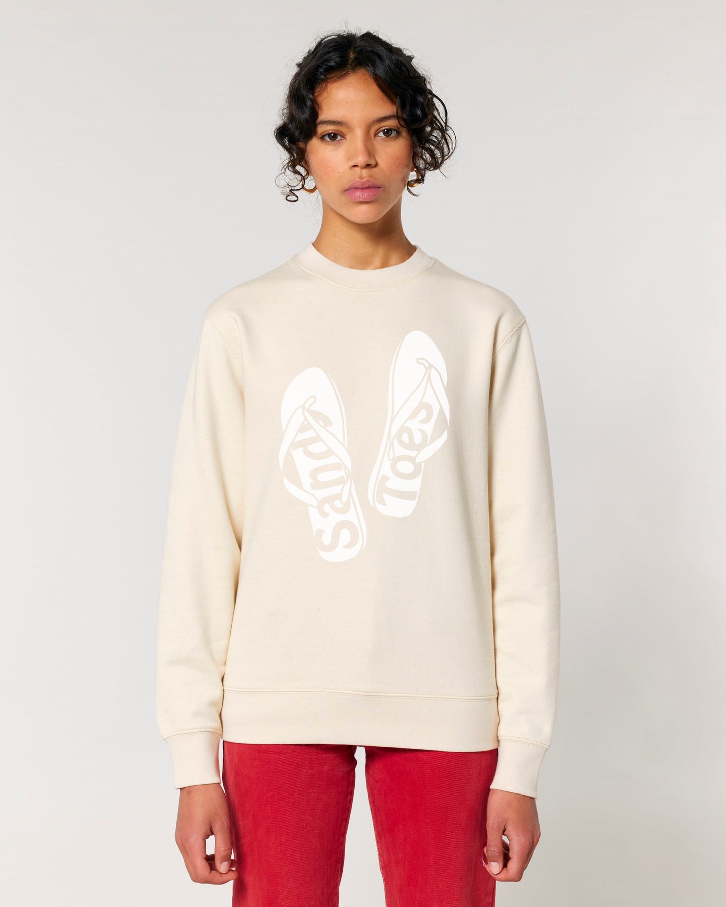 Sweatshirt // FLYING FLIPFLOPS // Natural