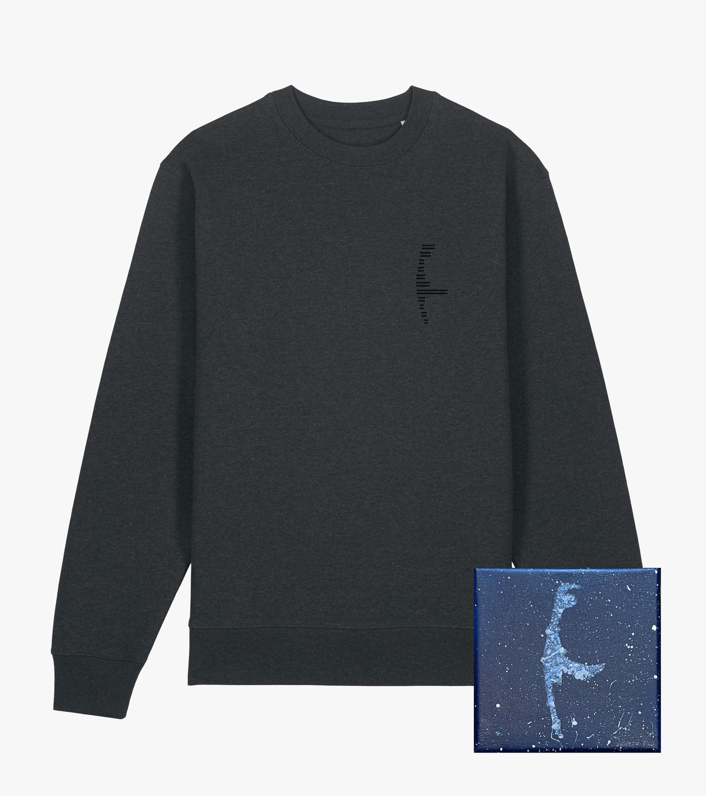 Sweatshirt // Sylt-Stripes // Nachthimmel Schwarz