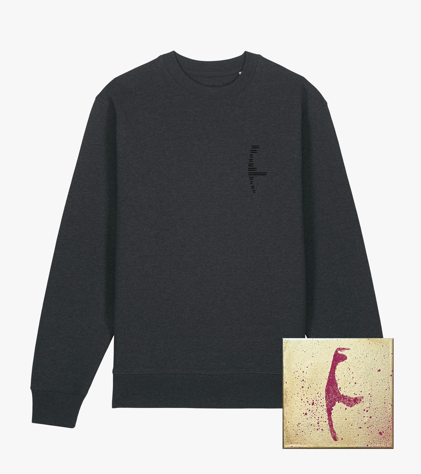 Sweatshirt // Sylt-Stripes // Nachthimmel Schwarz