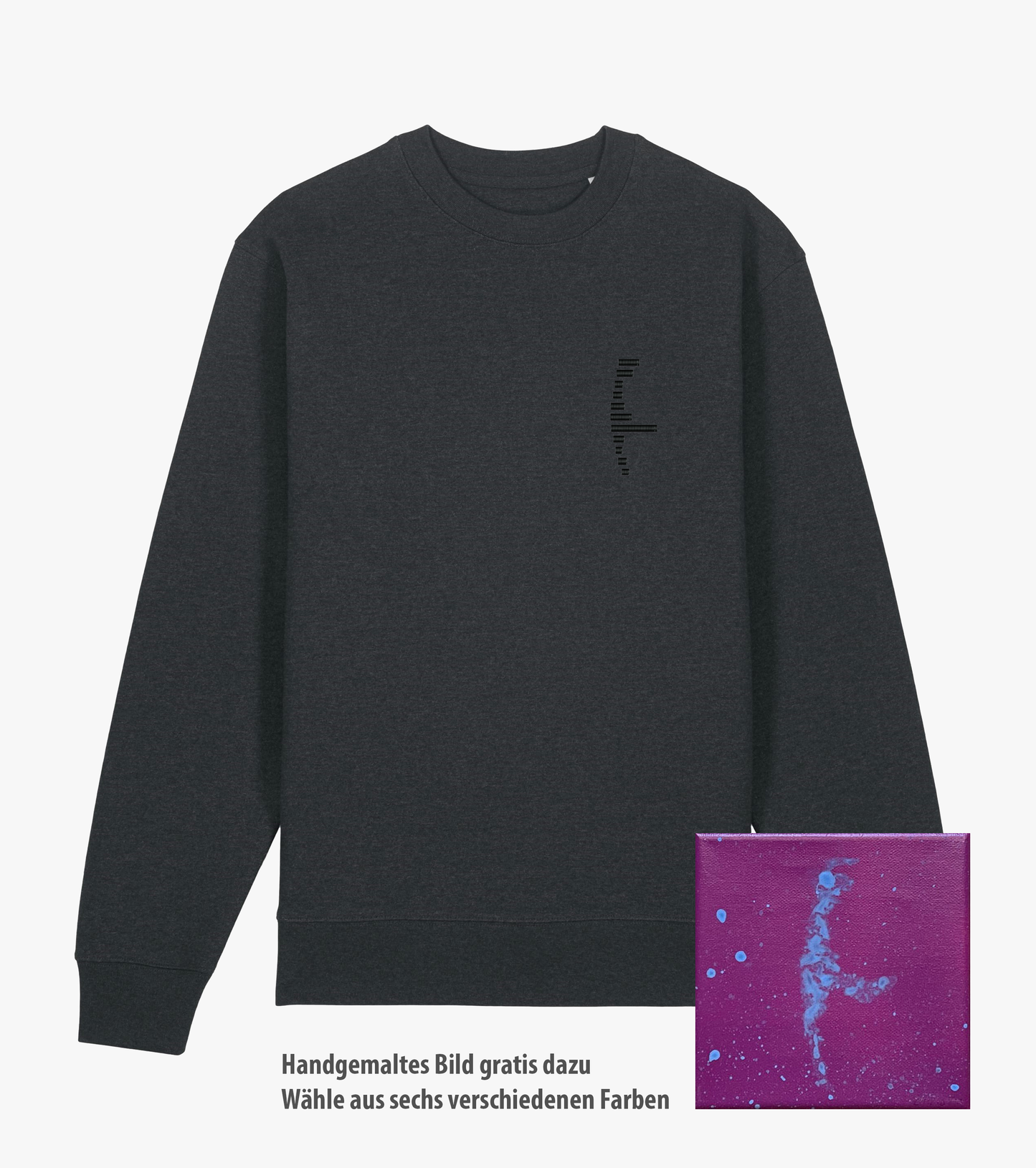 Sweatshirt // Sylt-Stripes // Nachthimmel Schwarz