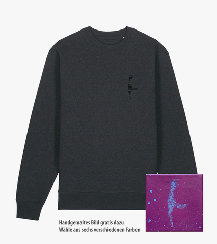 Sweatshirt // Sylt-Stripes // Nachthimmel Schwarz