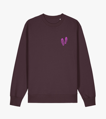 Sweatshirt // FLYING FLIPFLOPS // Rotbraun